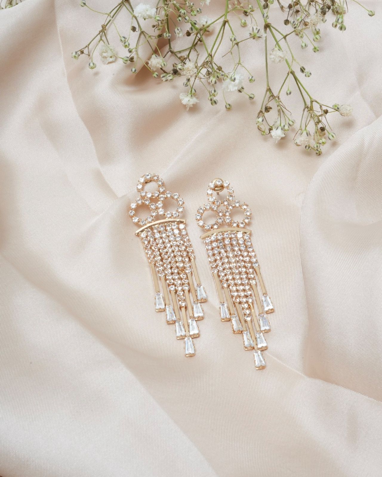 AMERICAN STYLE GOLDEN TASSEL EARRINGS