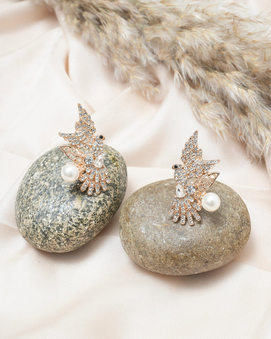 CUCKOO CRYSTAL STONES EARRINGS
