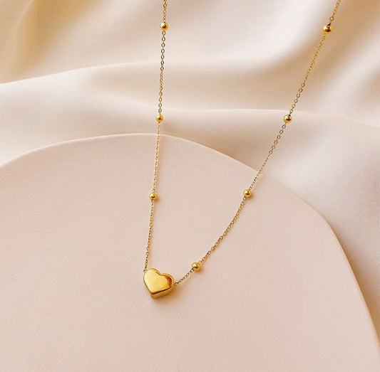 Golden heart pendant