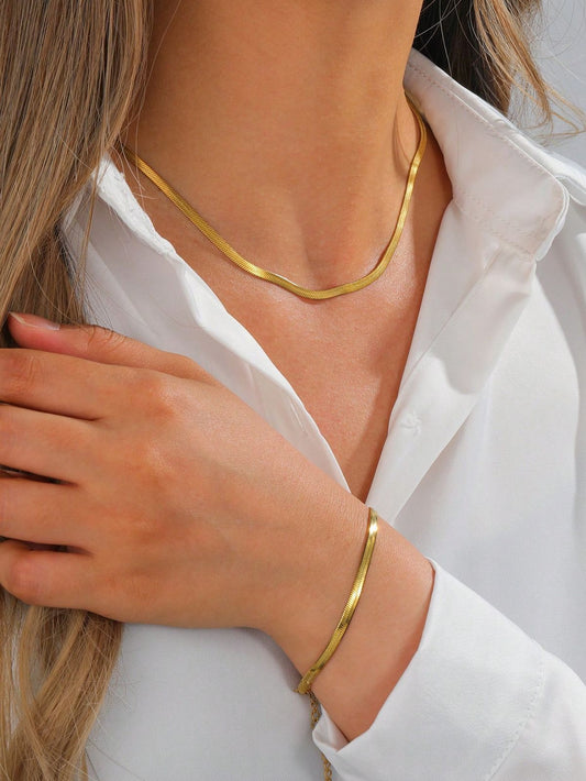 Snake Chain and Bracelet Set