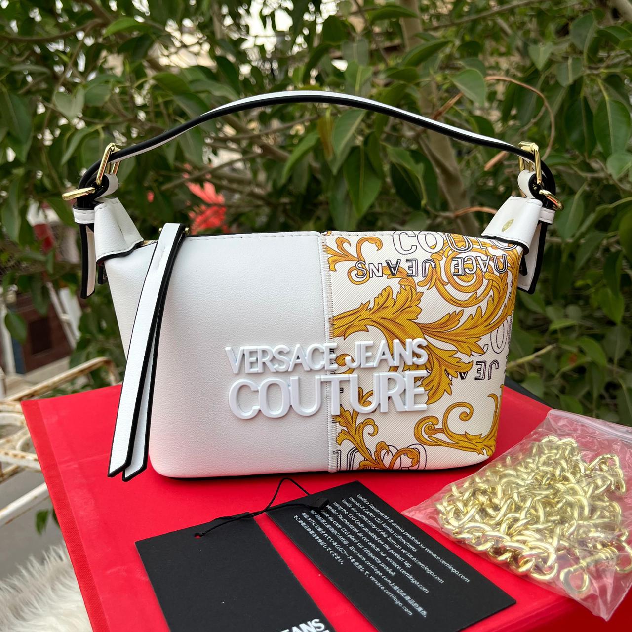 Versace Jeans Couture Barocco Print Shoulder Bag.