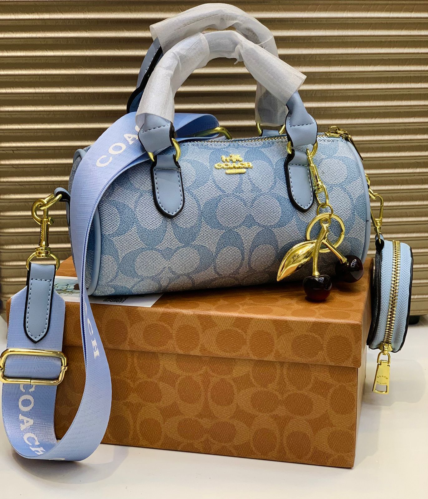 Coach duffle bag in the signature canvas