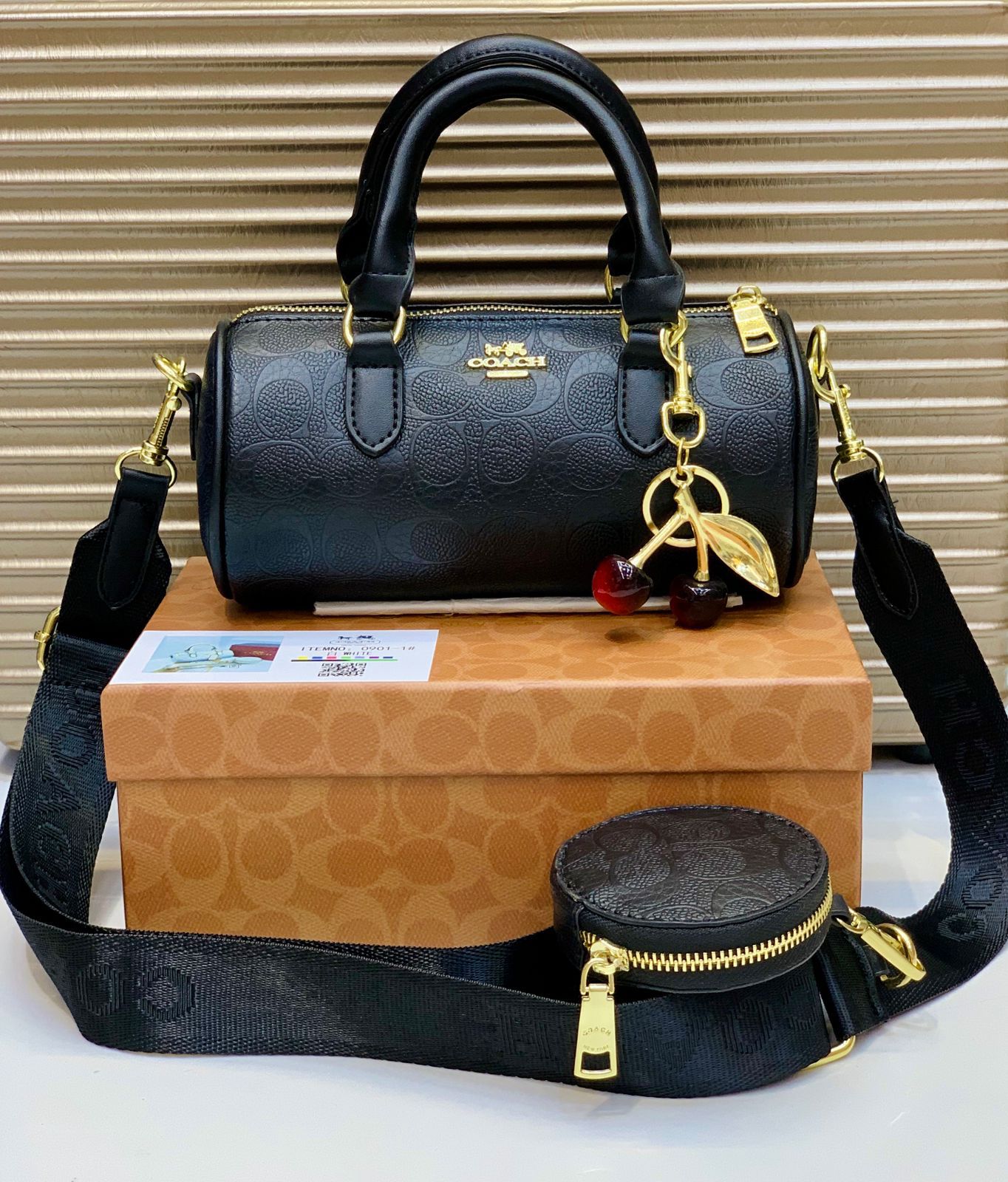 Coach duffle bag in the signature canvas