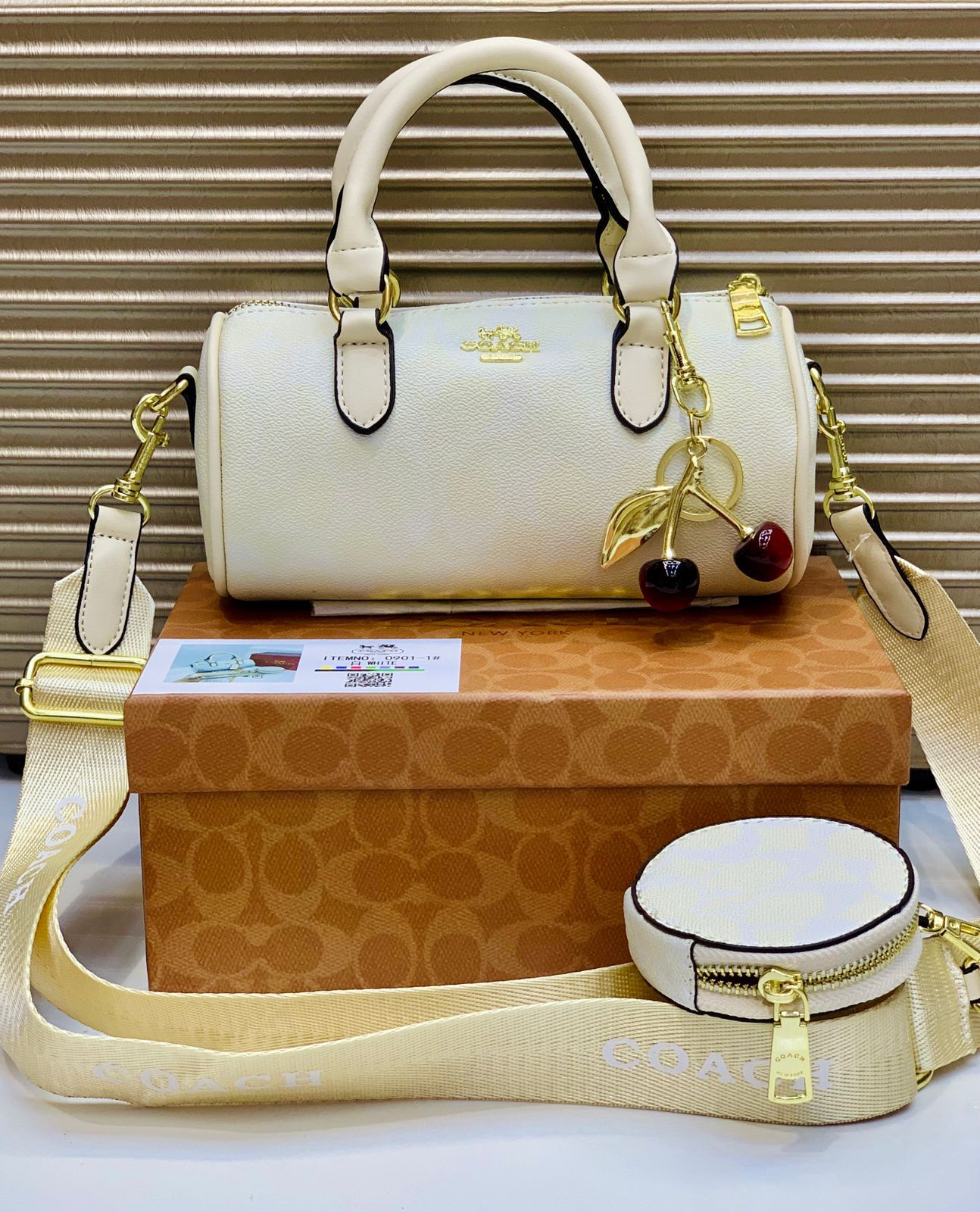 Coach duffle bag in the signature canvas