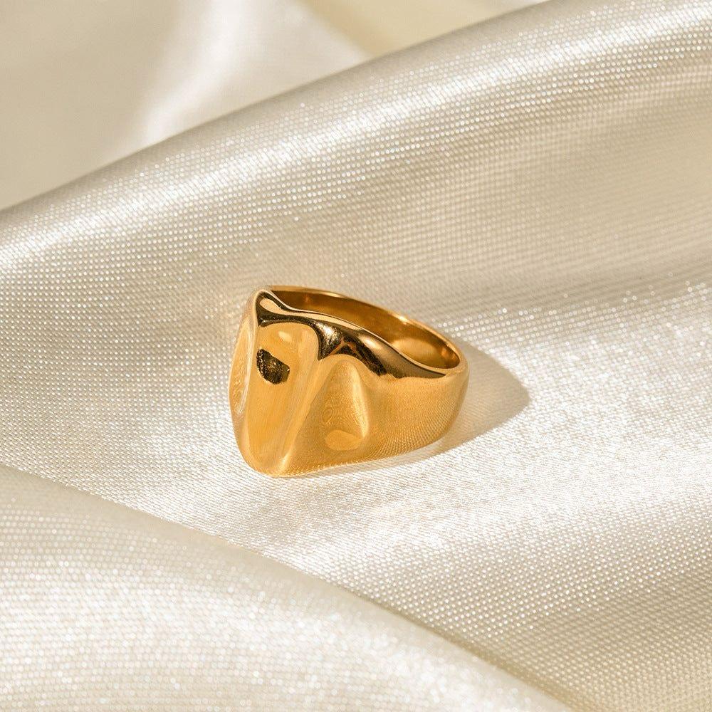 Lava gold ring